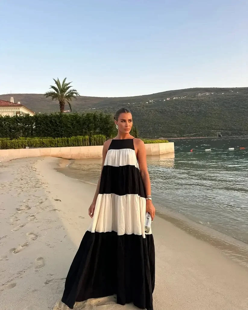 A-LINE LONG LOOSE DRESS