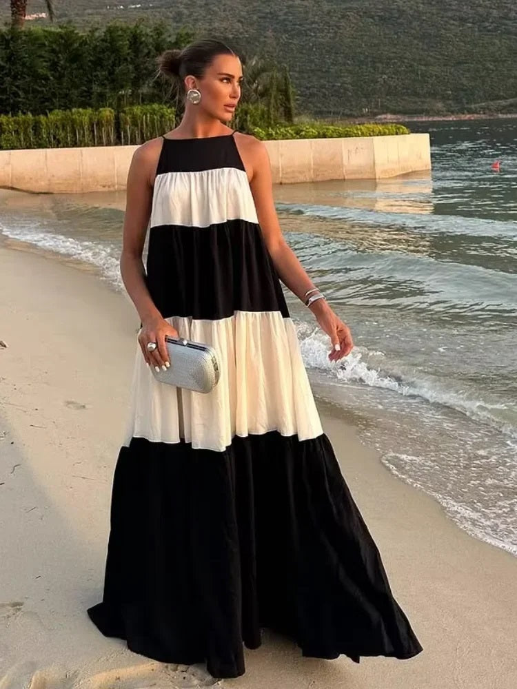 A-LINE LONG LOOSE DRESS