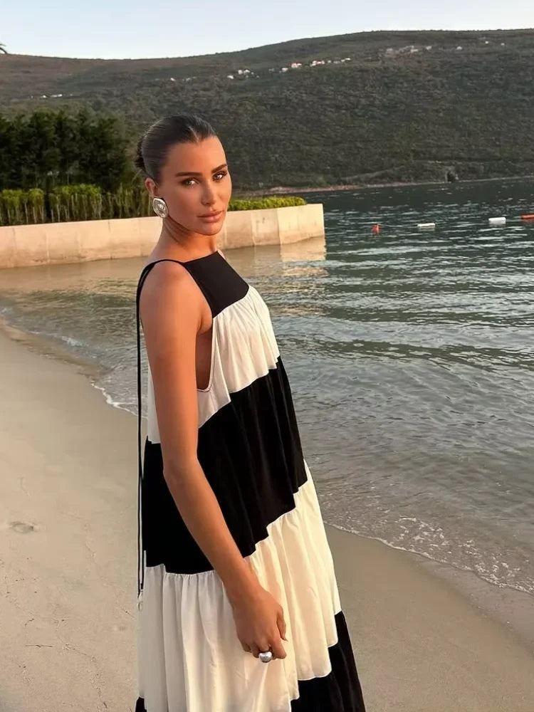 A-LINE LONG LOOSE DRESS