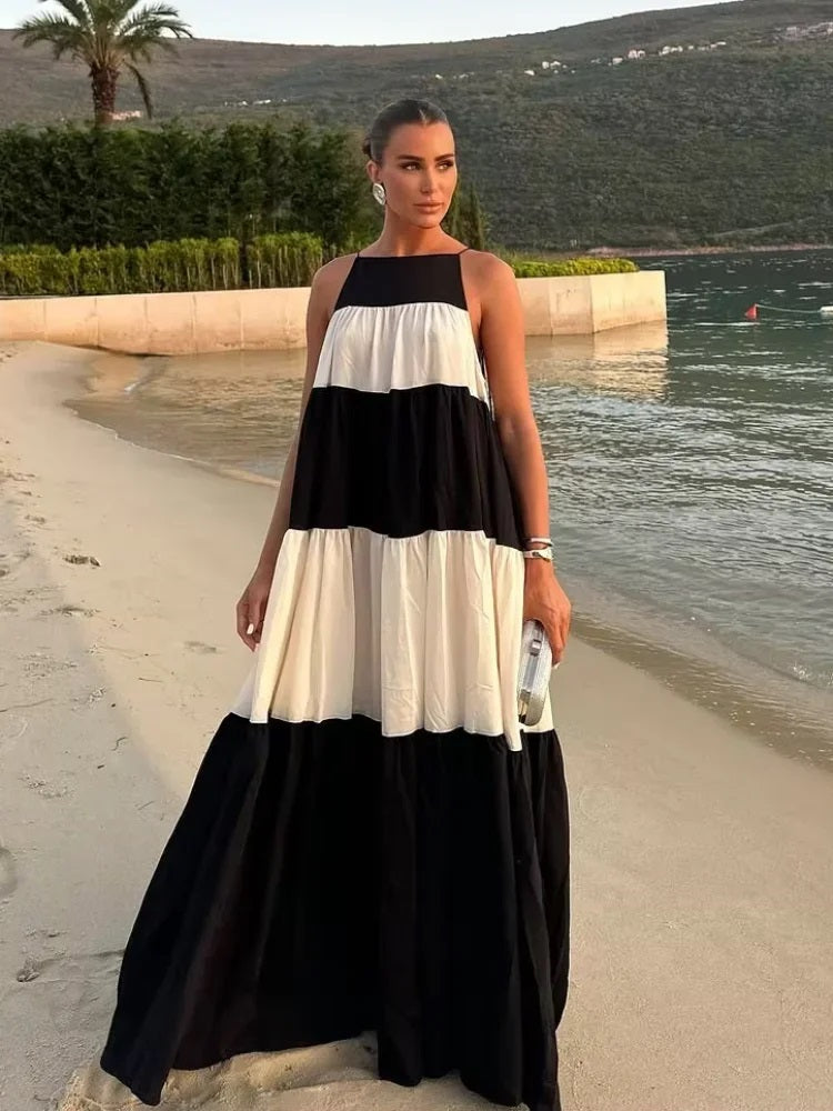 A-LINE LONG LOOSE DRESS